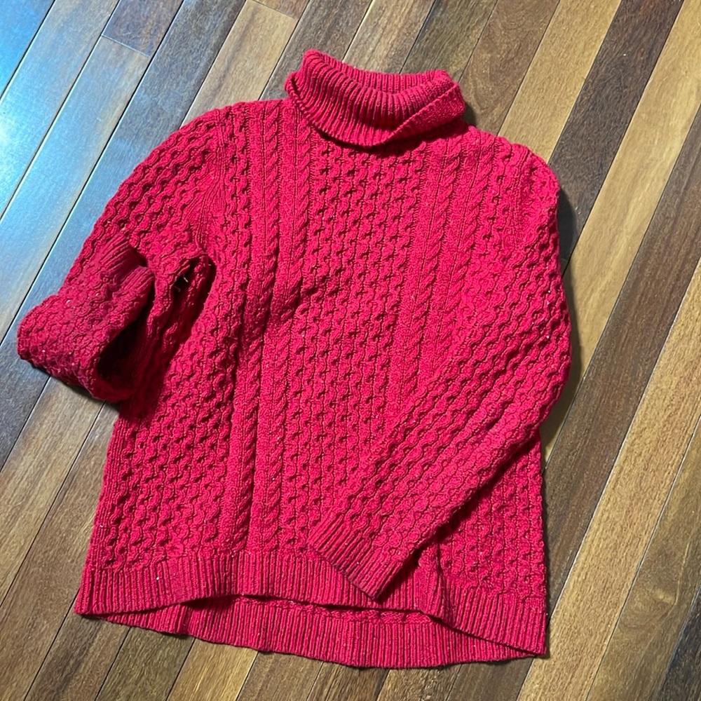 Lands End turtle neck sweater